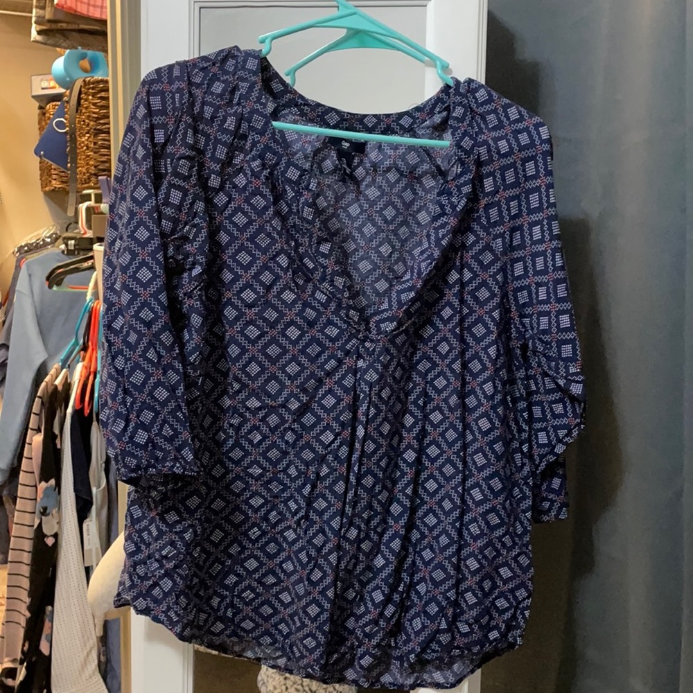 Gap Navy Blouse